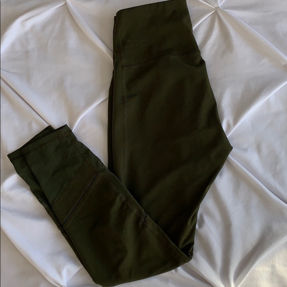 Olive green leggings